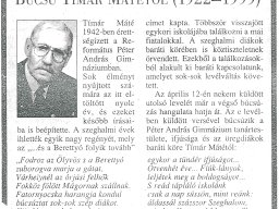 Búcsúznak a Péter András Gimnázium tanulói és az öregdiákok baráti köre (Vaszkó Tamás) (fénymásolat)